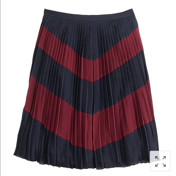 J. Crew Dresses & Skirts - JCrew chevron pleated skirt